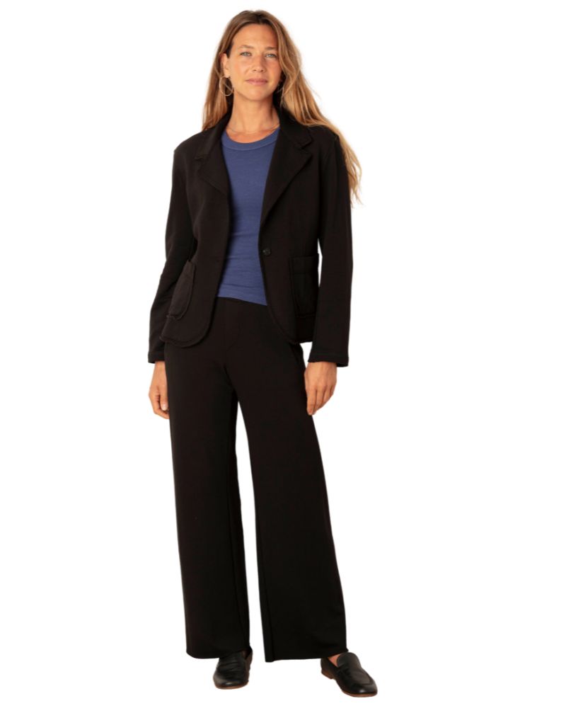 Raw Edge Blazer FL-419 Black