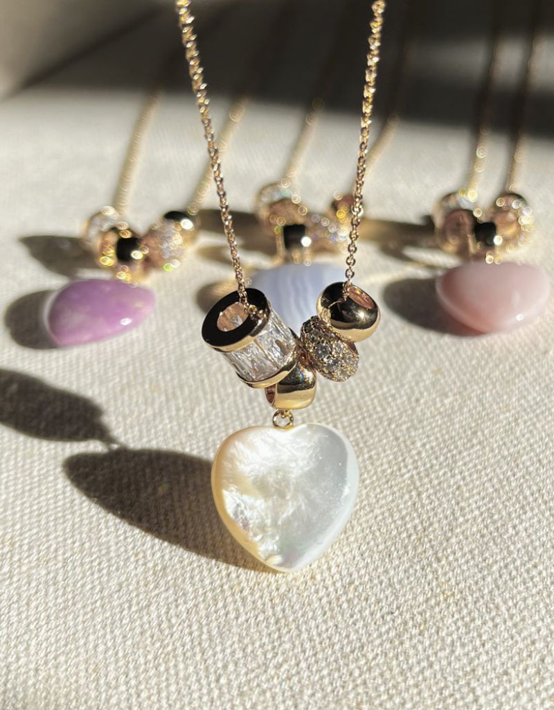 L'amour Mother Of Pearl Necklace