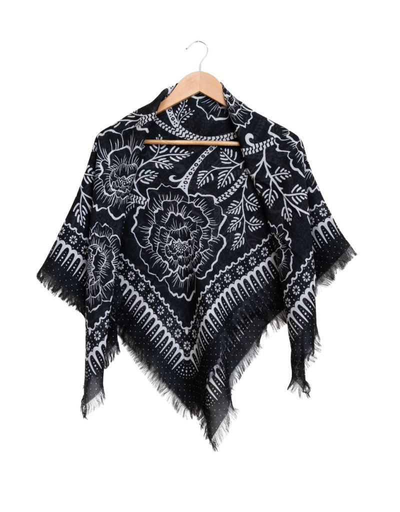 Last Chance Textiles Big Honcho Bandana Ramble in Black