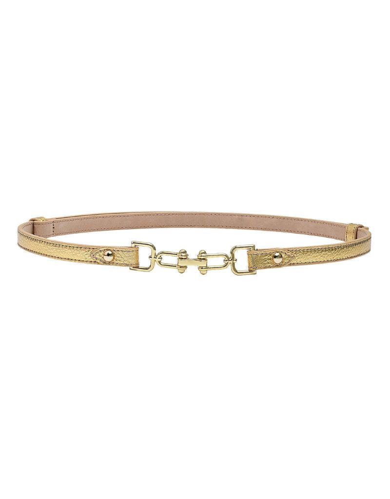 Laurel and Gold Mariposa Belt Metallic Gold