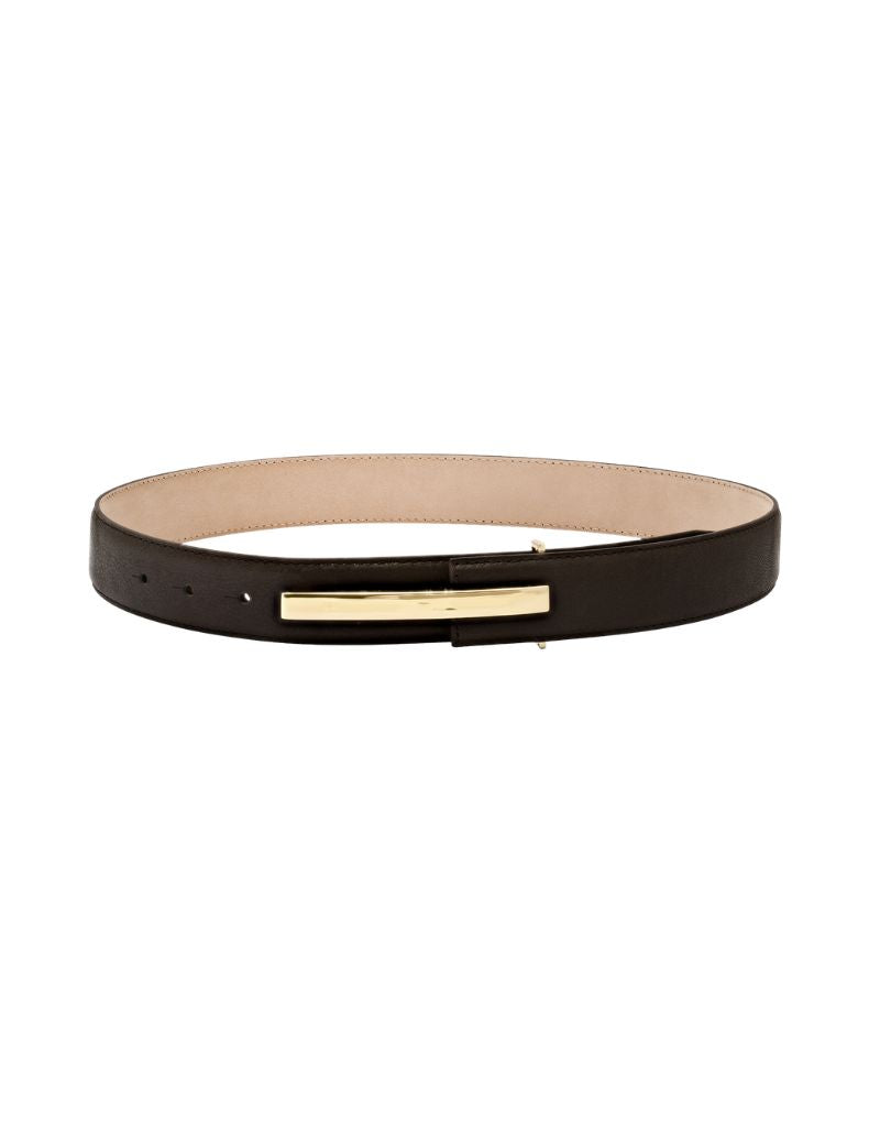 Laurel and Gold Rosewood Belt Chocolate Gold