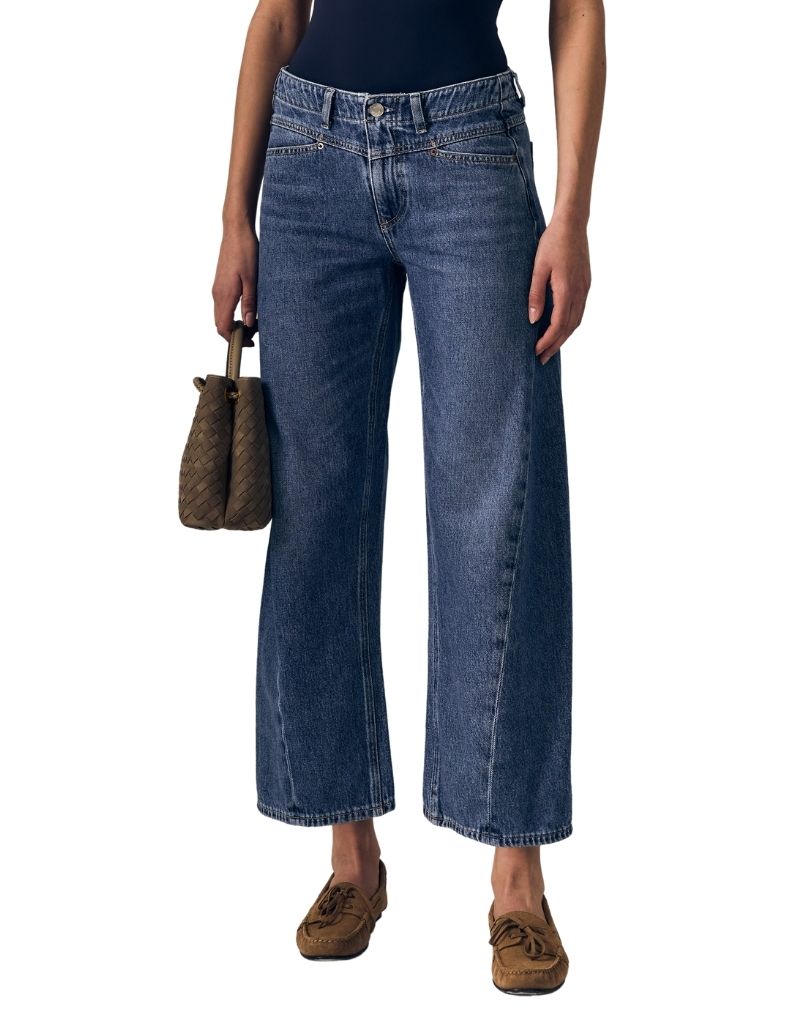 Le Jean Selena Crop Mid Rise Indigo Bloom&nbsp;