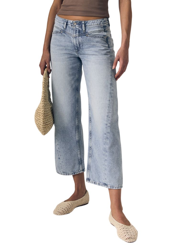 Le Jean Selena Crop Mid Rise Wild and Free