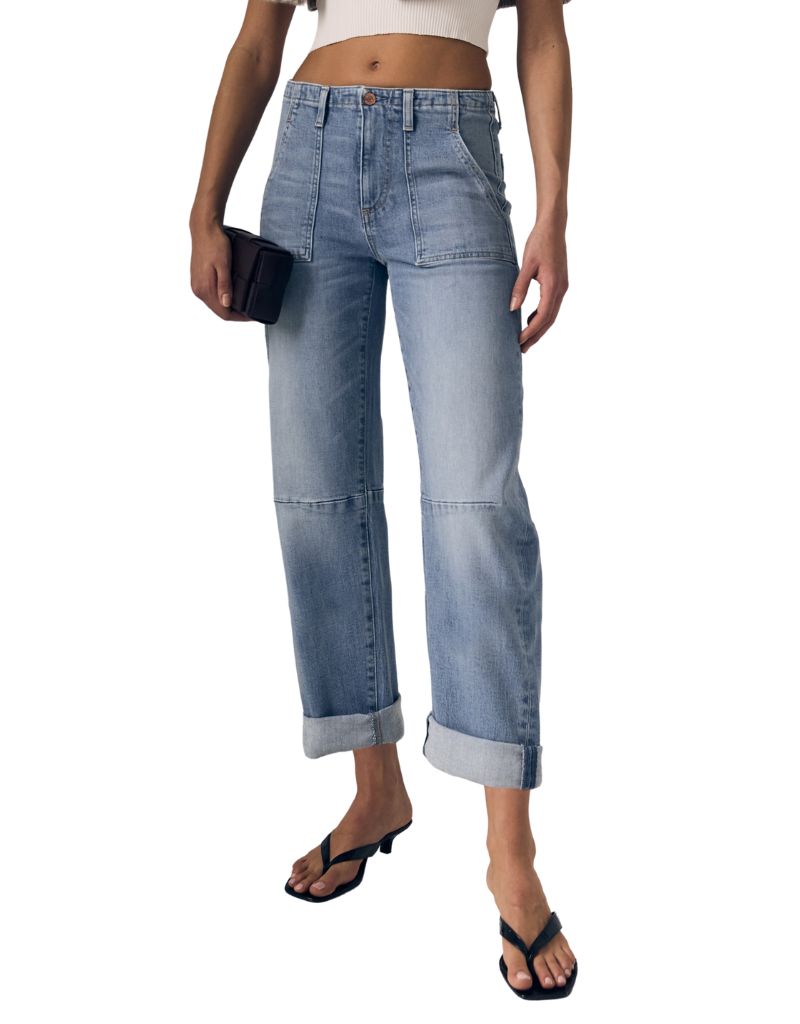Le Jean Utility Soft Barrel Double Cuff Vintage Sky