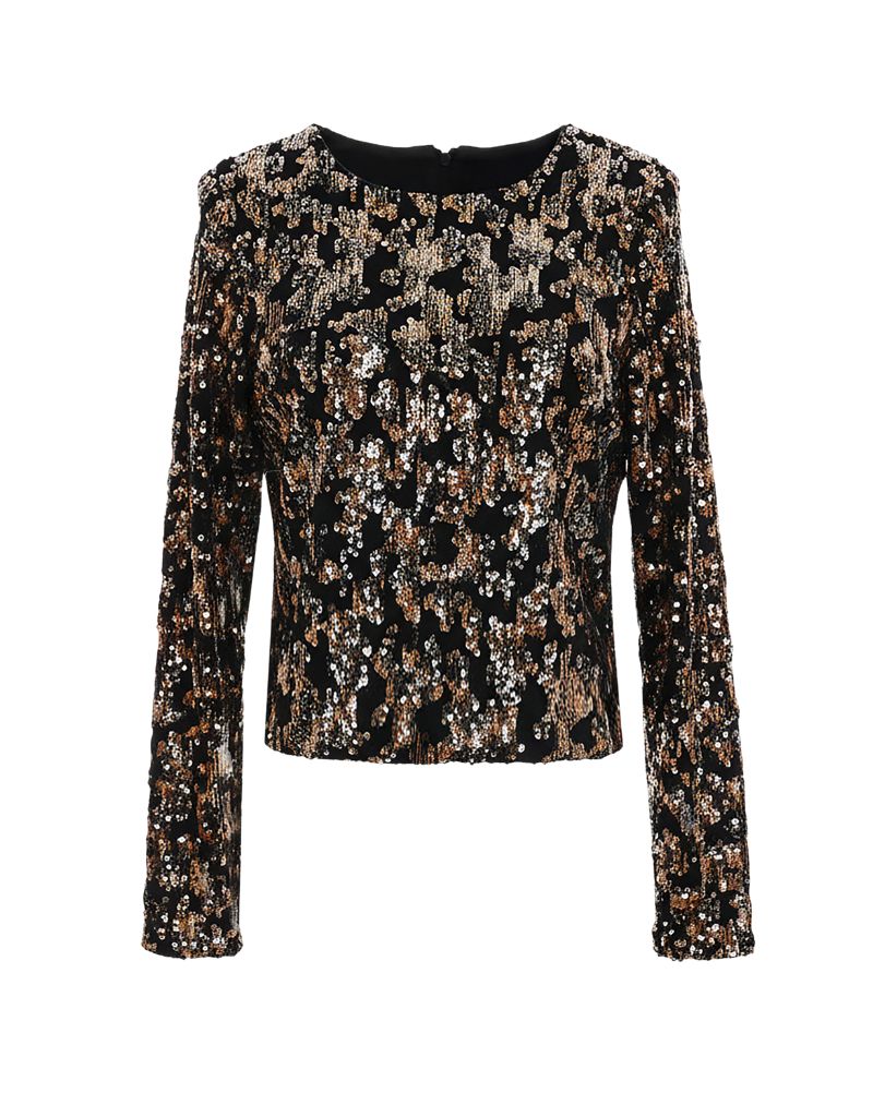 Le Superbe Kate Hybrid Top 3D Leopardo