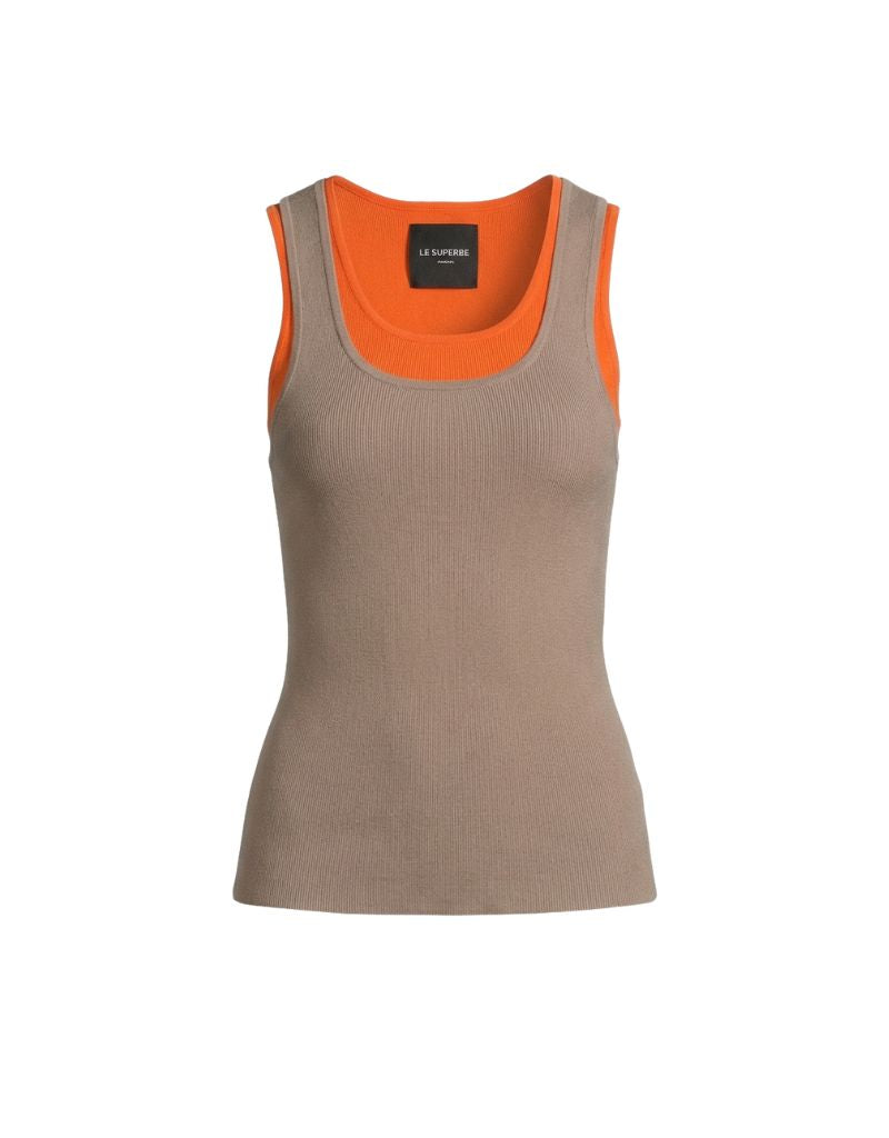 Le Superbe Two Timer Tank Otter Orange