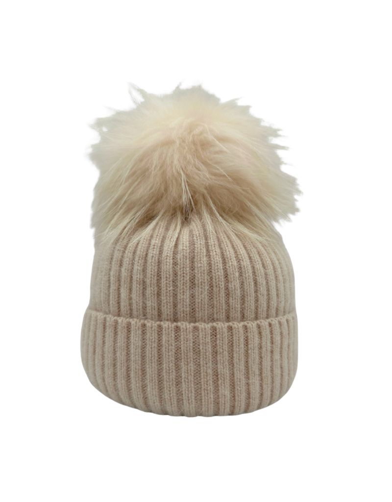 Linda Richards HA-62 Mohair Wool Hat Cream