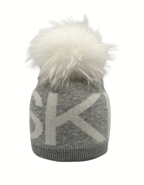 Linda Richards | HA-71 Ski Wool Blend Angora Hat Dove Grey  display picture 1