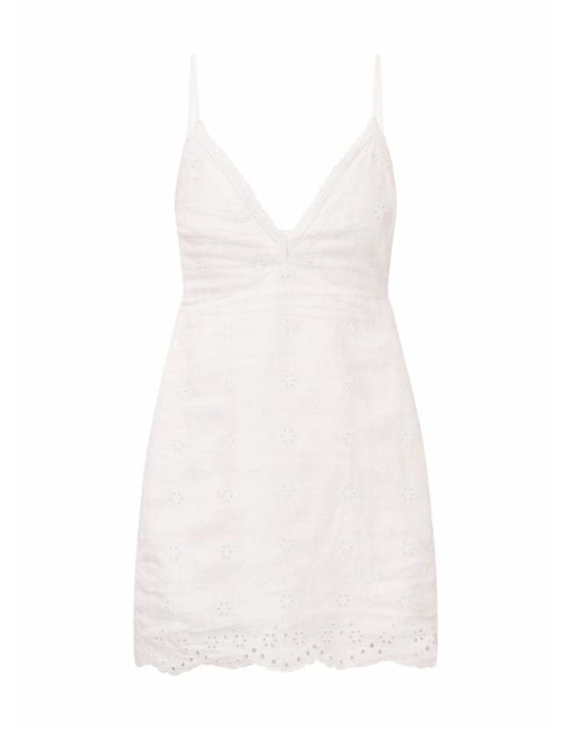 LoveShackFancy Becklyn Dress Optic White