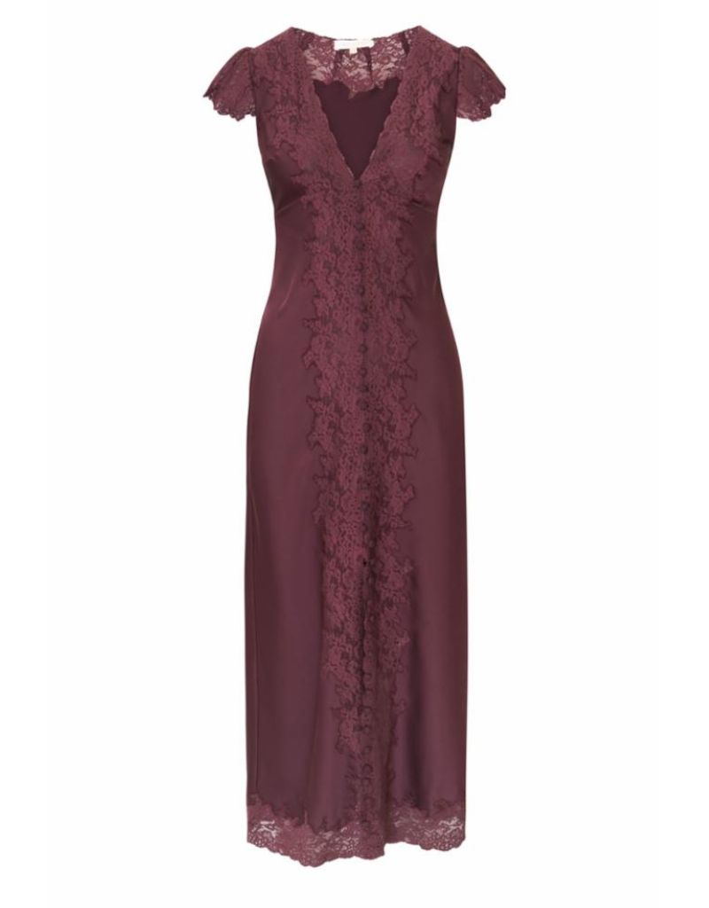 LoveShackFancy Para Dress Fresh Espresso