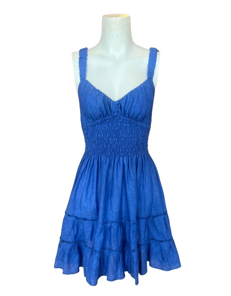 Luisa Positano Dress Pesca Short Bluette