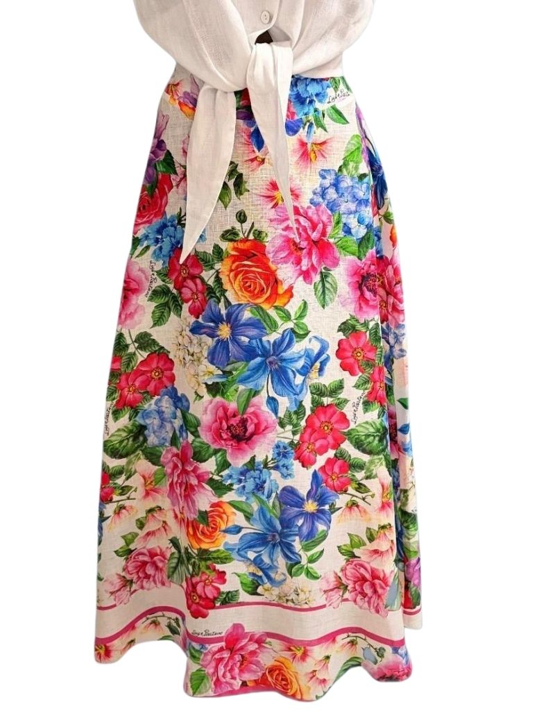 Luisa Positano Skirt Esmeralda Flowers