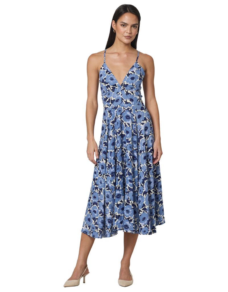 Lusana Tamika Dress Bluebell