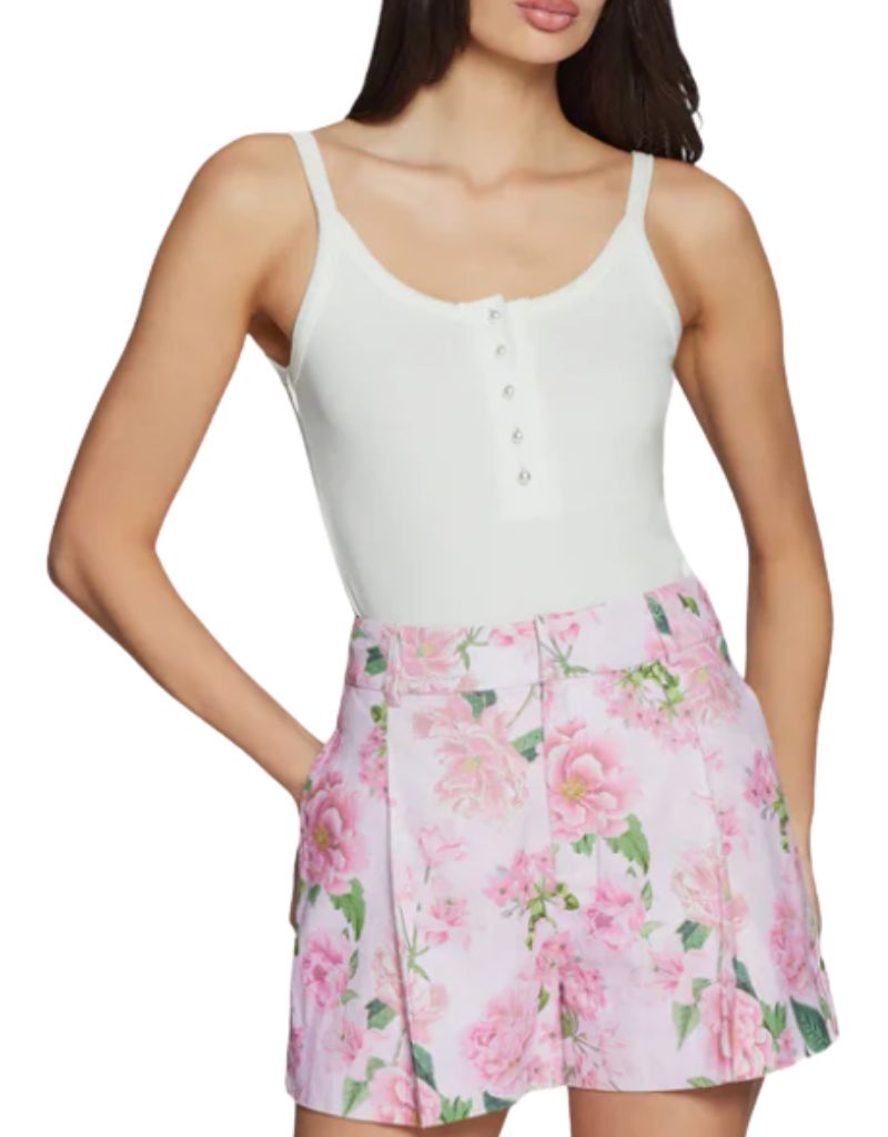 Molly Rib Tank Top White