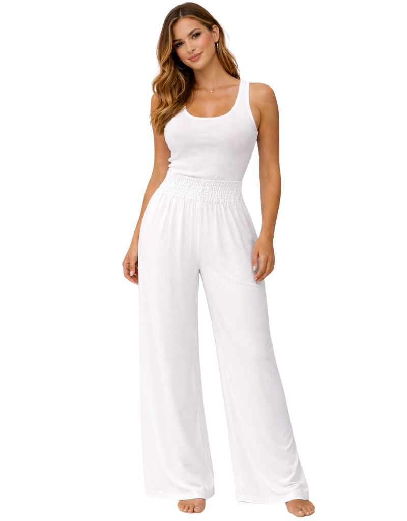 Pants Mandala White