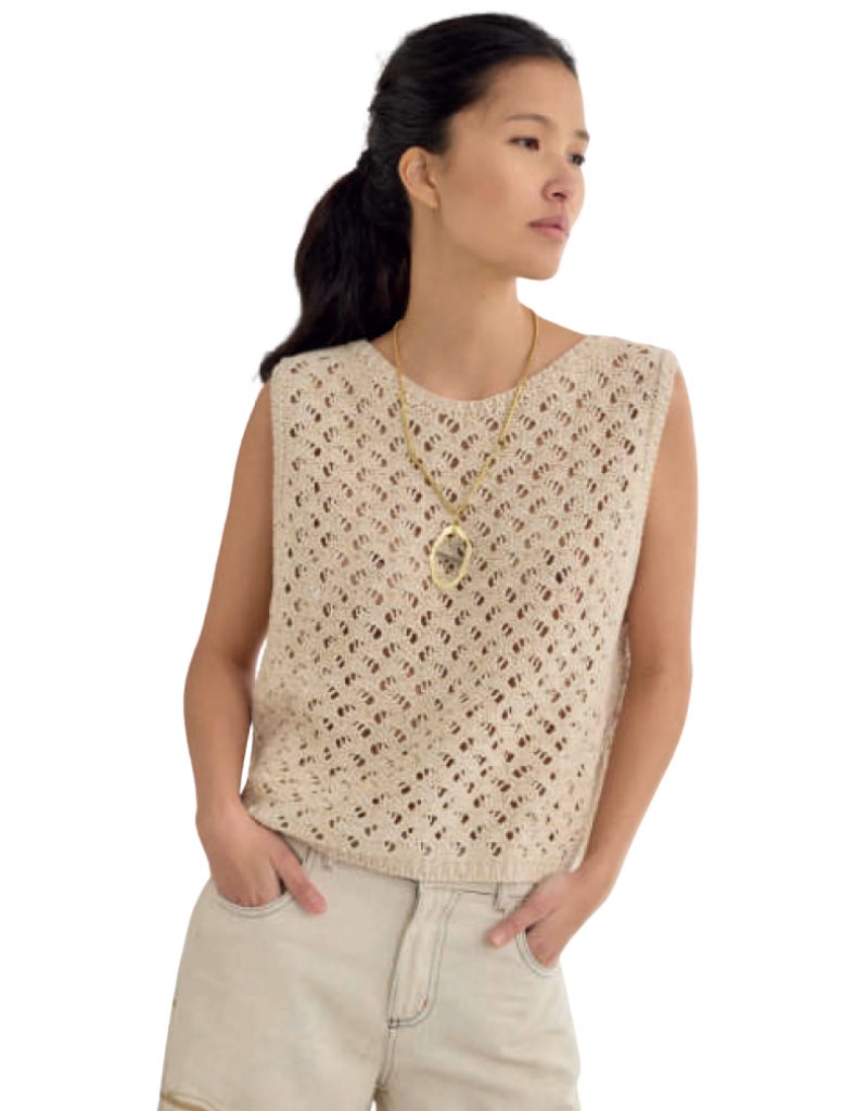Margara Shaw Bruni Vest Off White