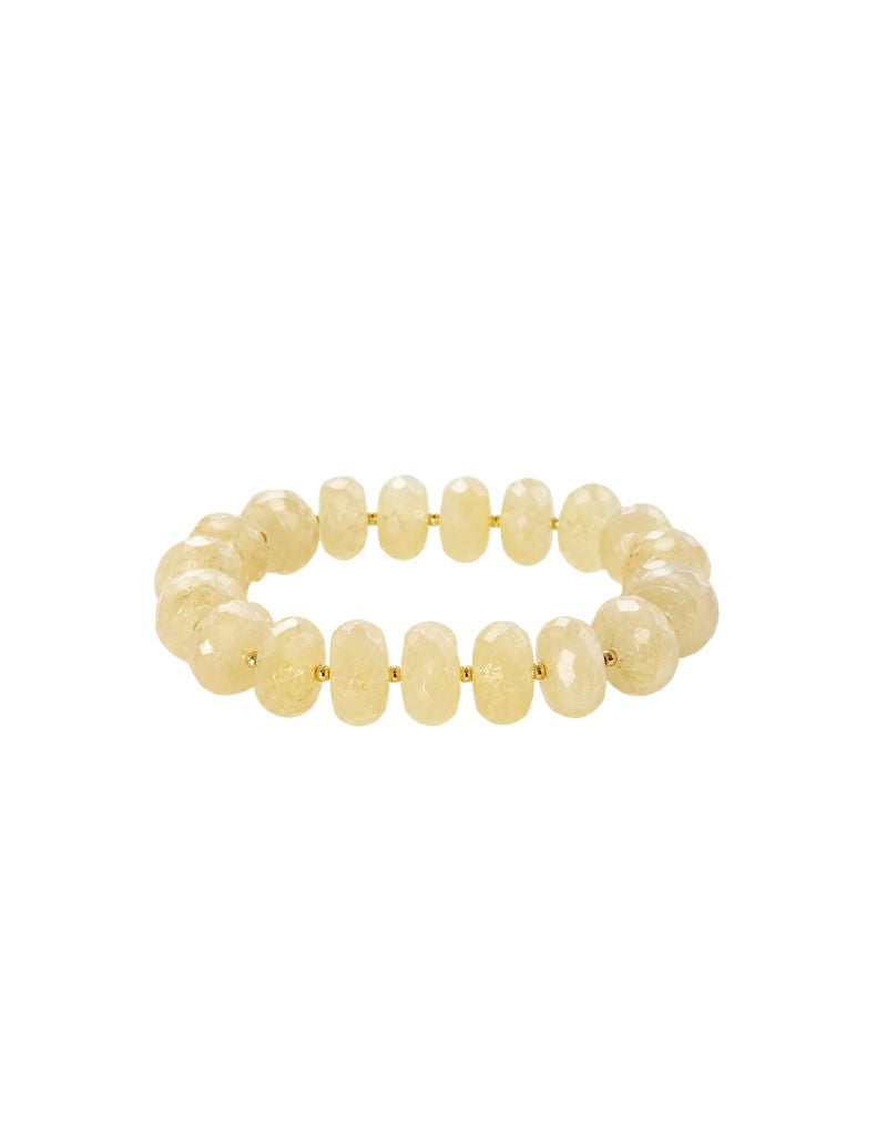 Marlyn Schiff 4437B Ivory Resin Bead Stretch Bracelet
