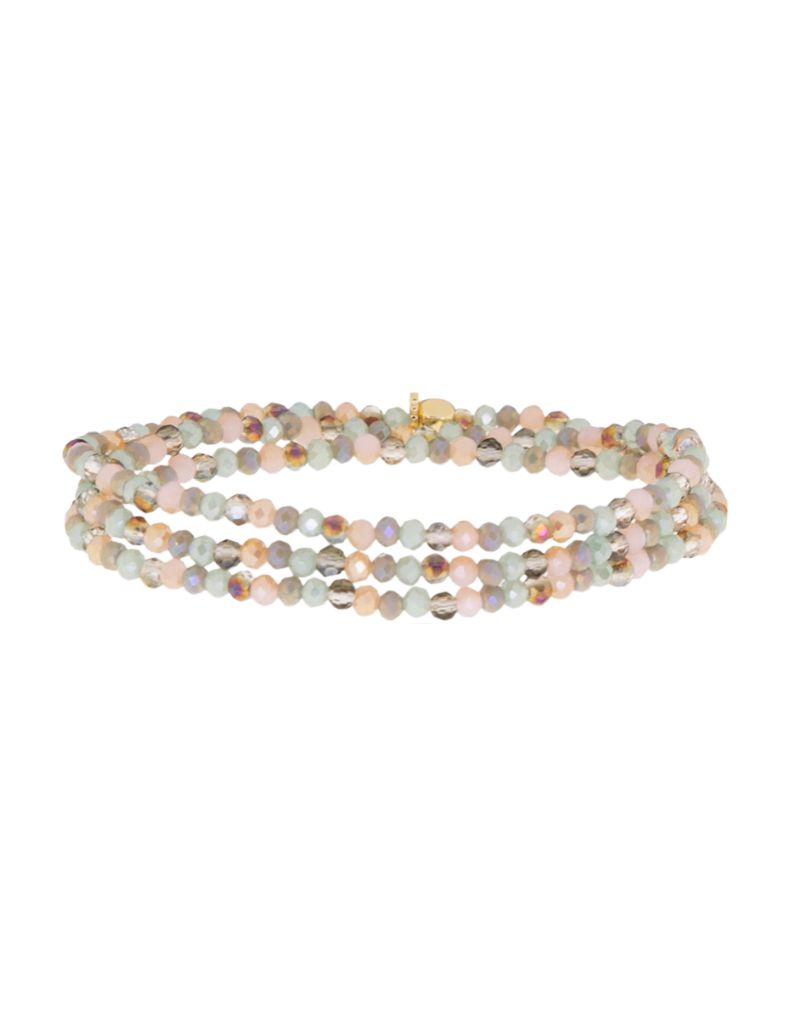 Marlyn Schiff 9686B Rose Multi Mini Beaded Stretch Bracelet