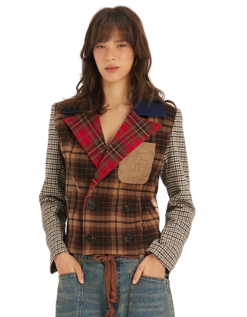 Me369 Daphne Velvet Double Breasted Jacket Vintage