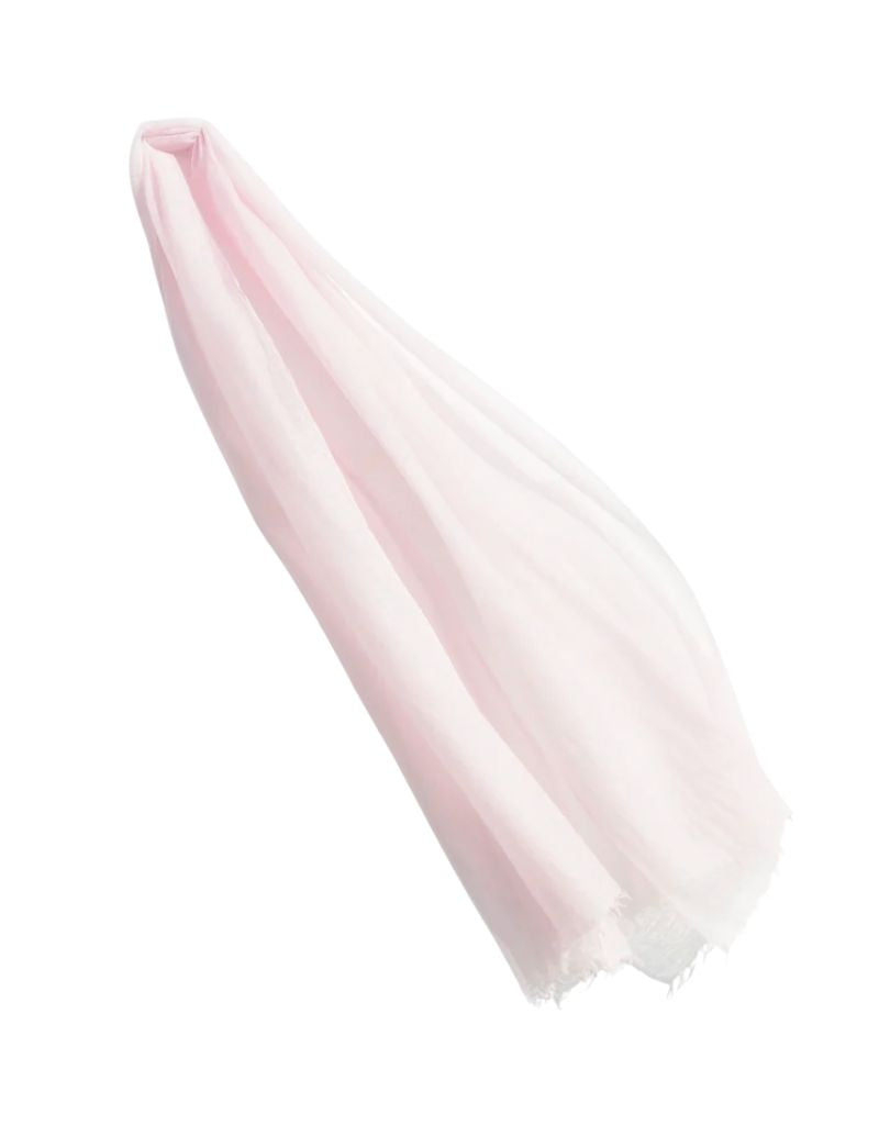 Meg Cohen Design Cashmere Whisper Featherweight Stole Scarf Blush