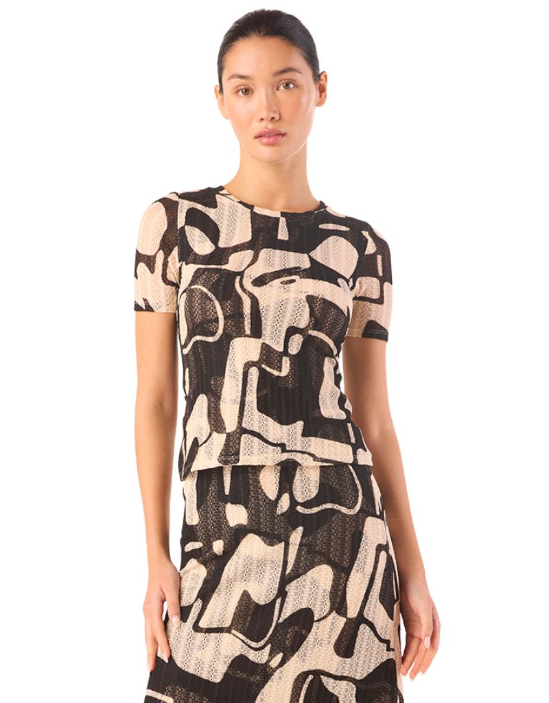 Misa Los Angeles Amor Top Abstract Marble