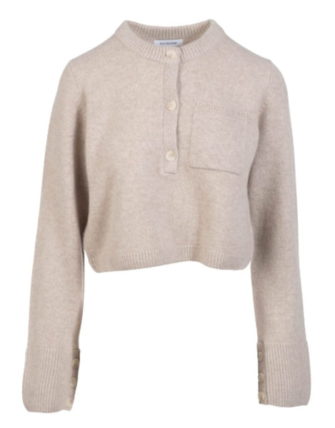 Naadam | Premium Cashmino Utility Henley Oat | I Am More Scarsdale