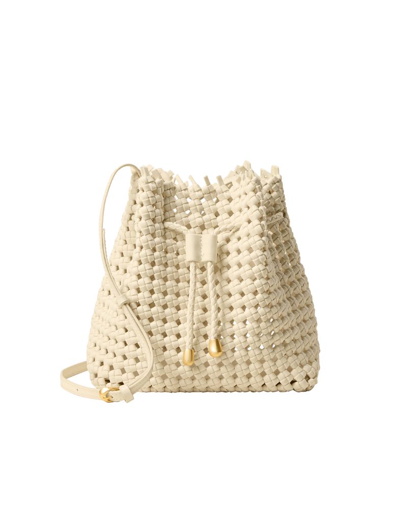 Naghedi Mallorca Medium Bucket Open Weave Salt
