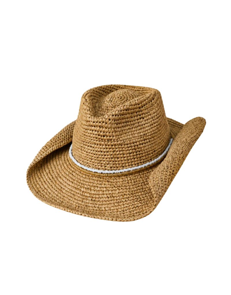 Nikki Beach Giselle Hat Natural & Gold
