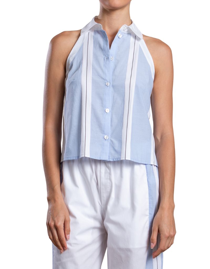 Pharaoh Atlas Halter in Bari Stripe Blue
