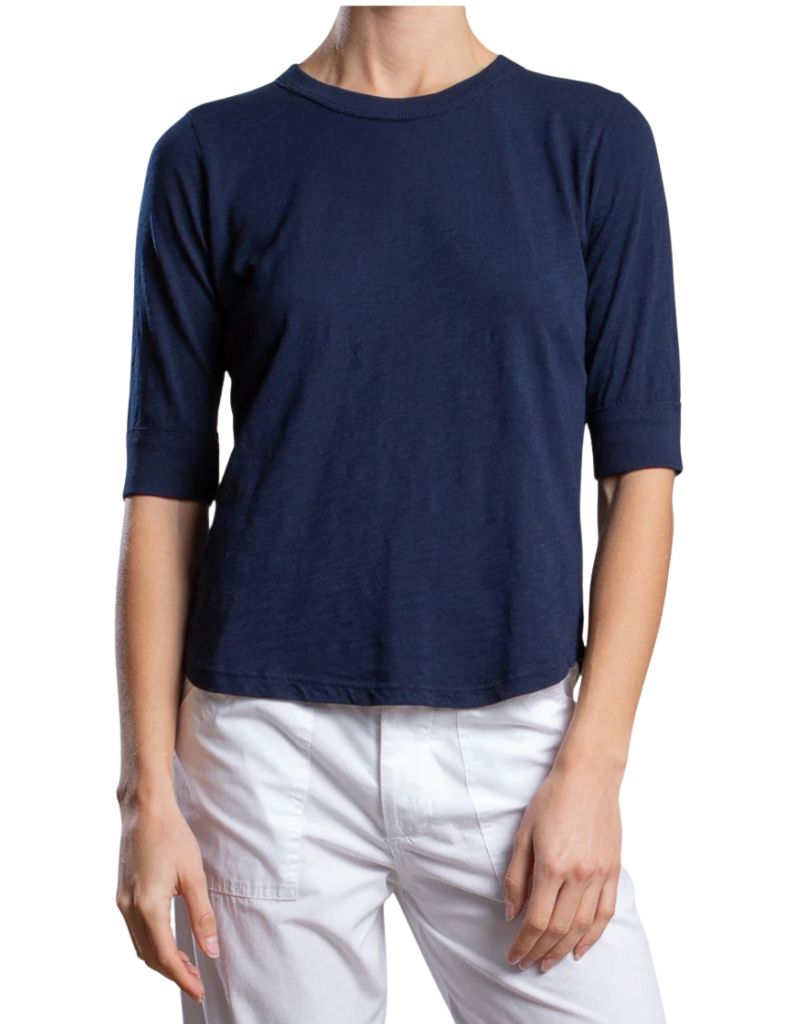 Pharoah Giada Tee in Supima Slub Midnight