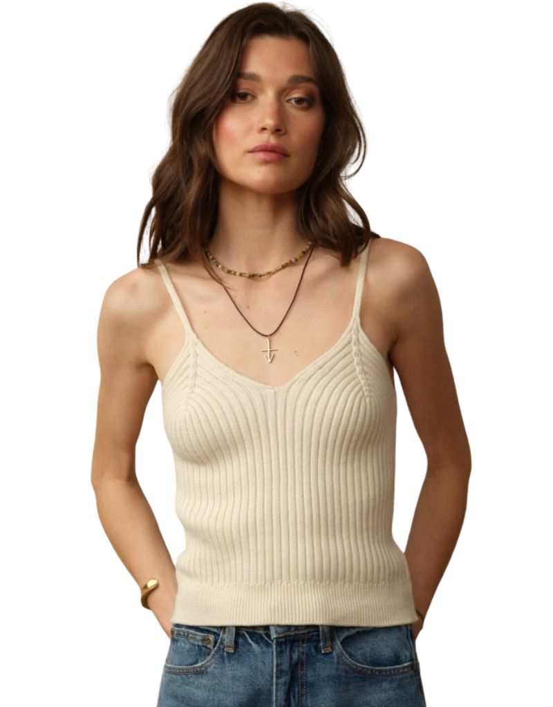 Road to Nowhere Women's Eve Knit Tank Top Ecru