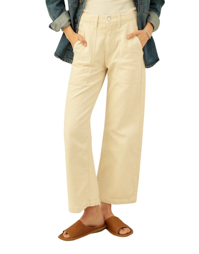 Road to Nowhere Women's River Pant in Garment Dyed Recycled Cotton Canvas