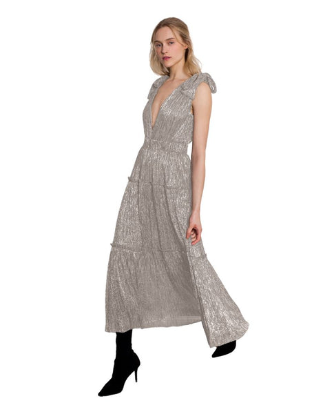 Sabina Musayev Helena Dress Antique Gold I Am More