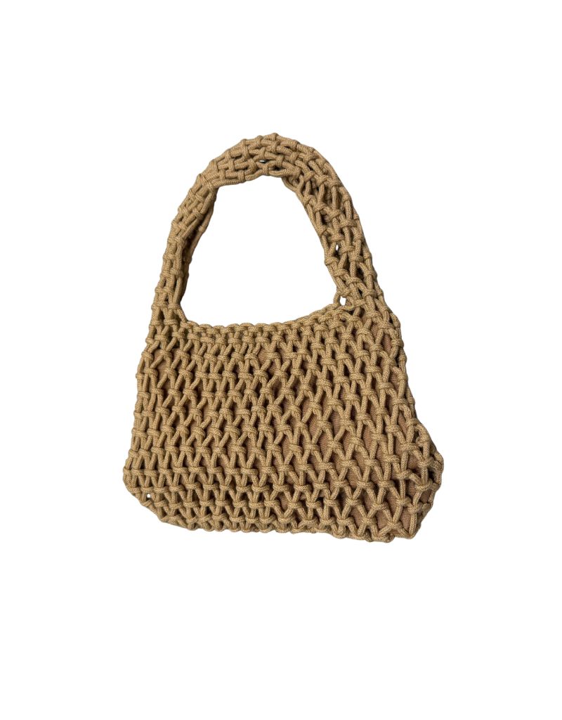Shihreen 25S-0609 Cotton Woven Rope Mini with Magnet Closure Camel