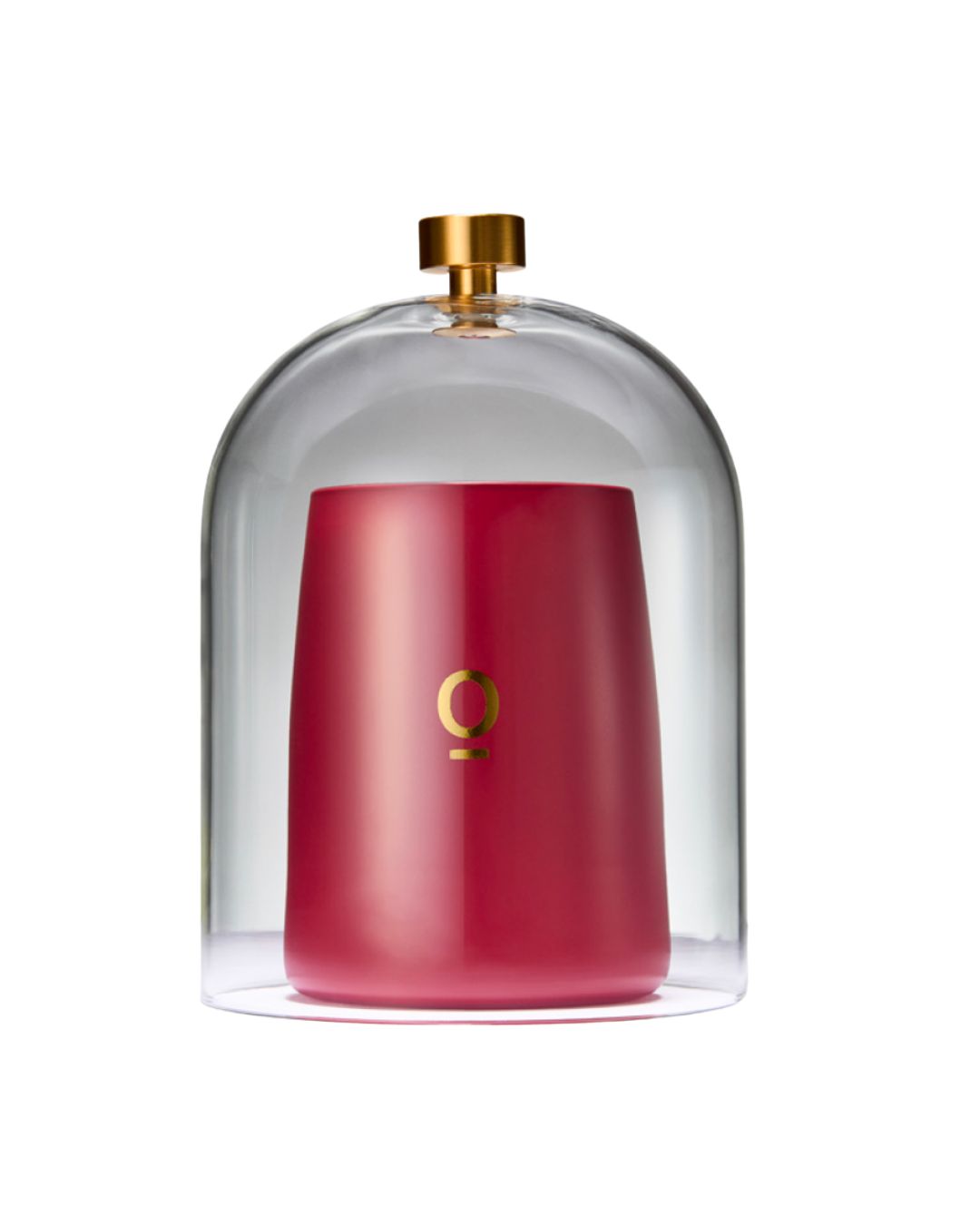 Clear Glass Cloche with Brass Handle