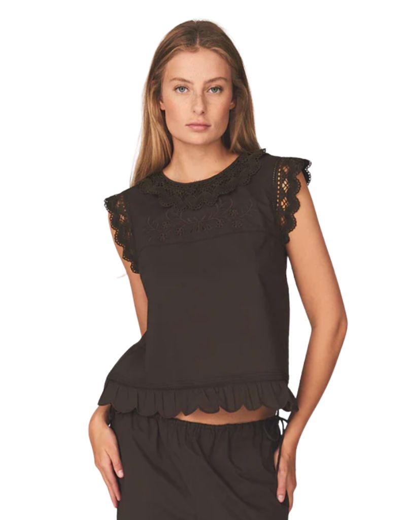 The Garment x Tomorrow Kirsten Cloth Top Chocolate