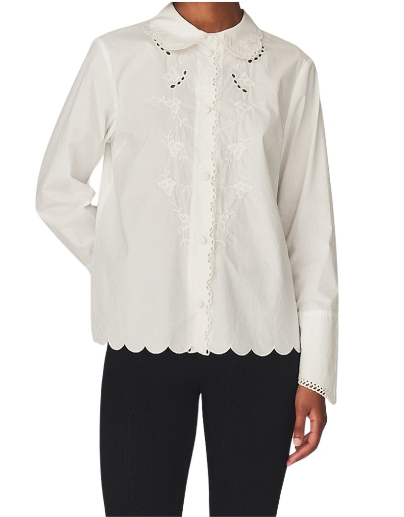 The Garment x Tomorrow Kirsten Collar Shirt White