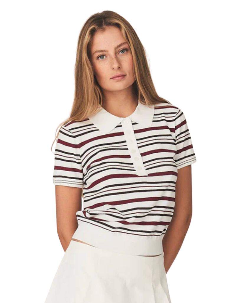 The Garment x Tomorrow Madison Button Polo Vino