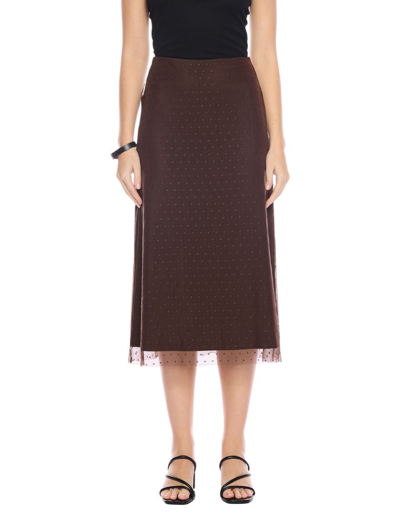 Viereck Tabby Dot Skirt Chocolate