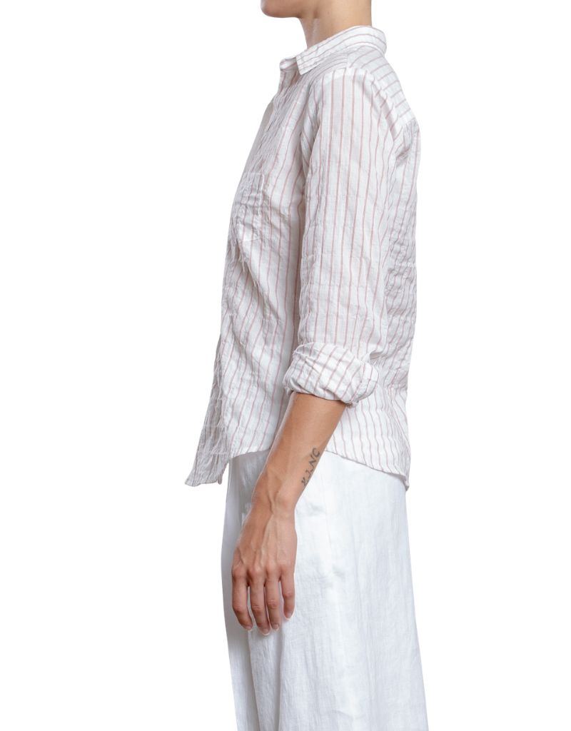 Layla Shirt in Japanese Stripe Brick