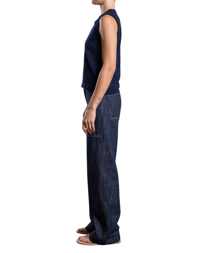 Aiden Mid-Rise Pant in Denim Night