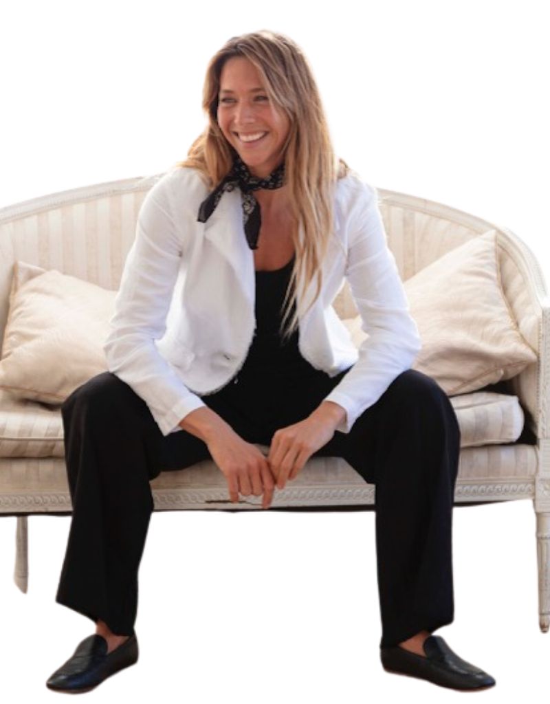 Raw Edge Blazer LI-413 White