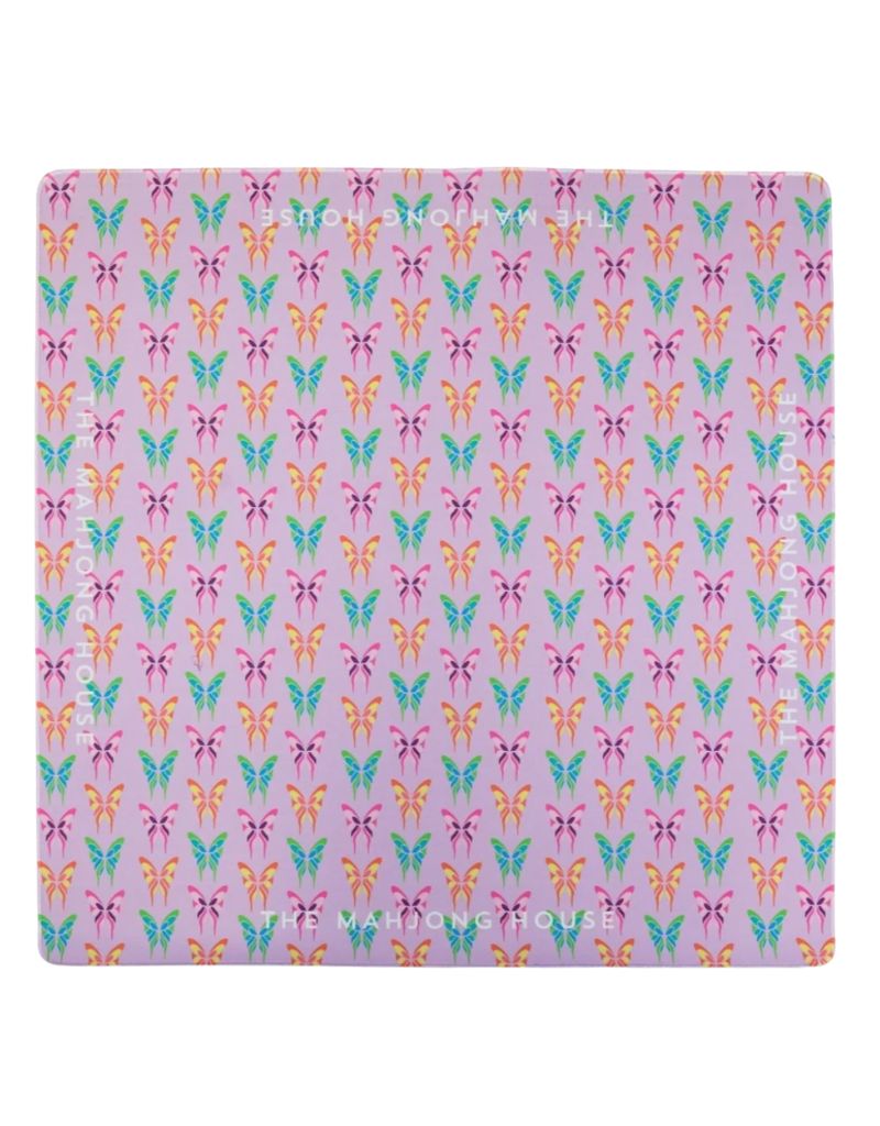 Lilac Garden Double-Sided Travel Mahjong Mat