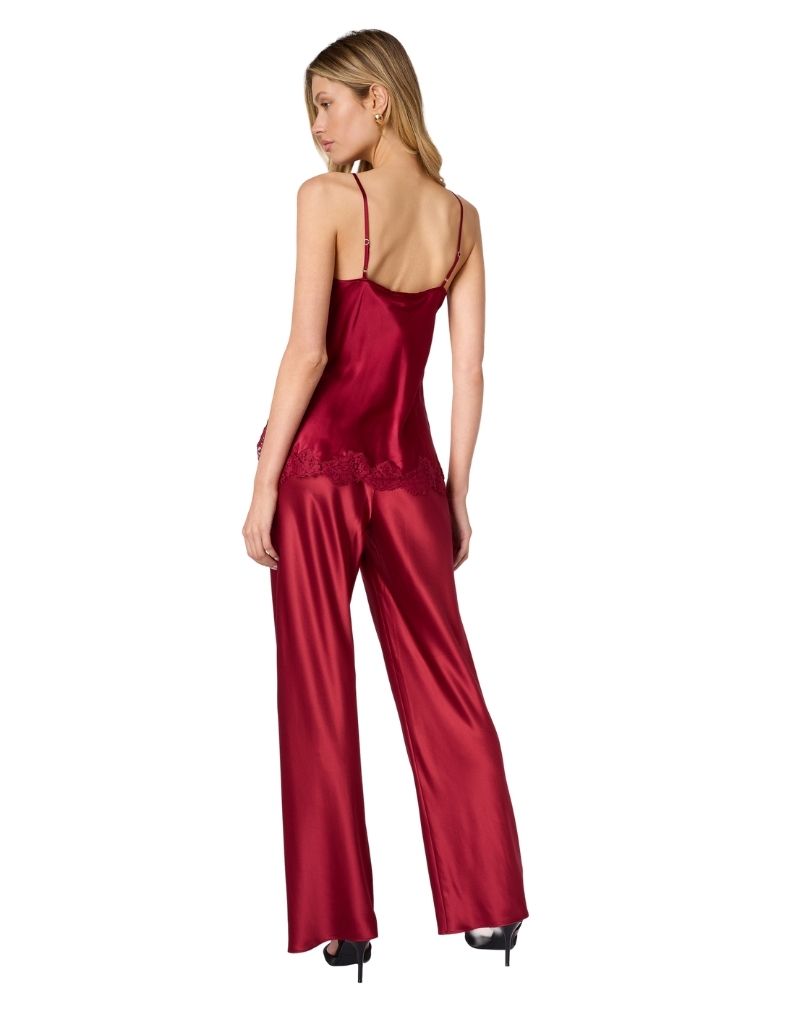 Bristol Mid Rise Pant Cherry Wine H26
