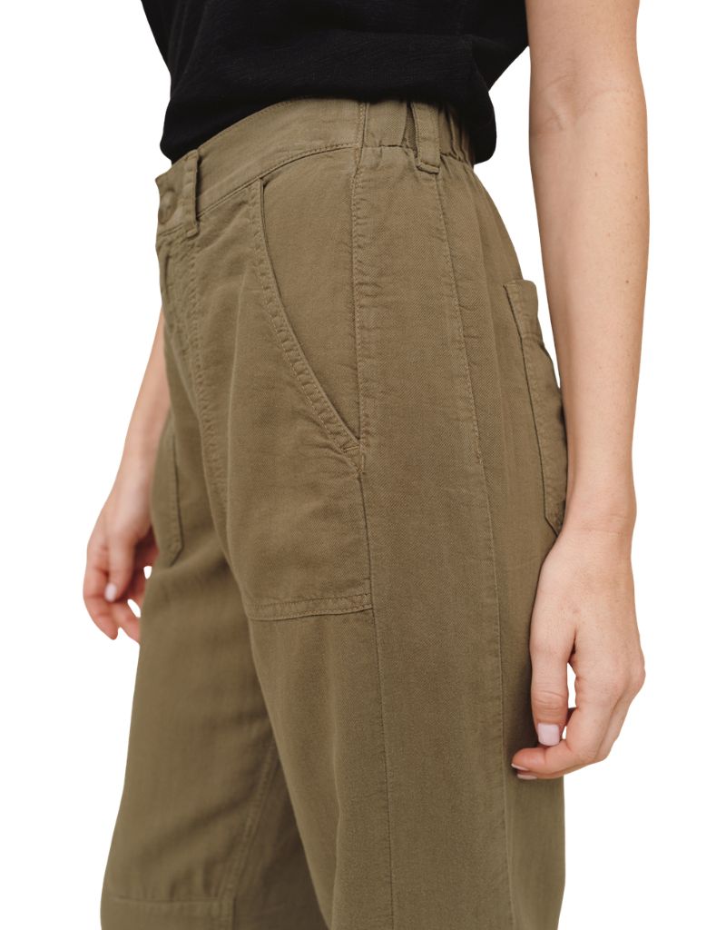 Porkchop Darted Knee Pant Olive Green