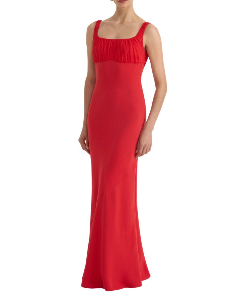 Chantal Long Dress Scarlet H26