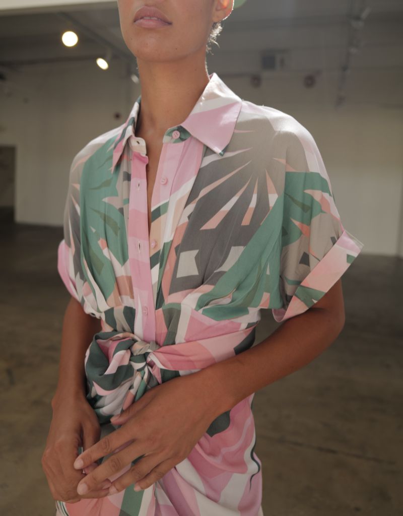 Miko Dress Geo Tropical S26