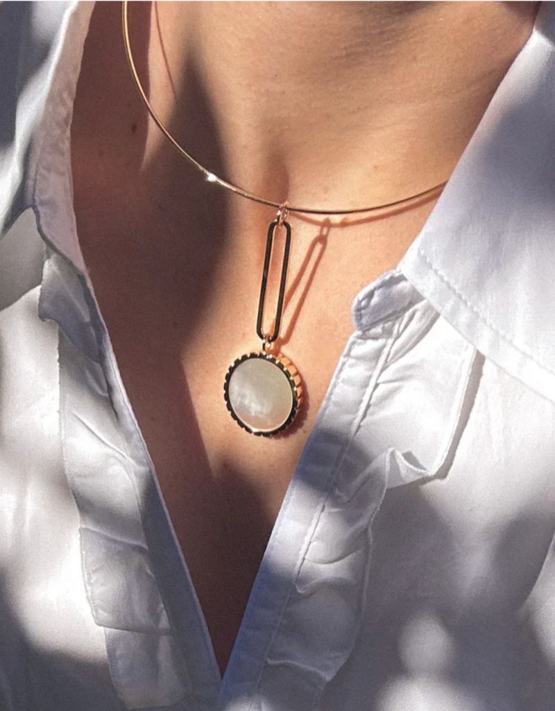 Odeon Mother Of Pearl Drop Charm