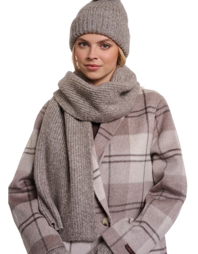 Nuria Scarf Toffee Blend F26