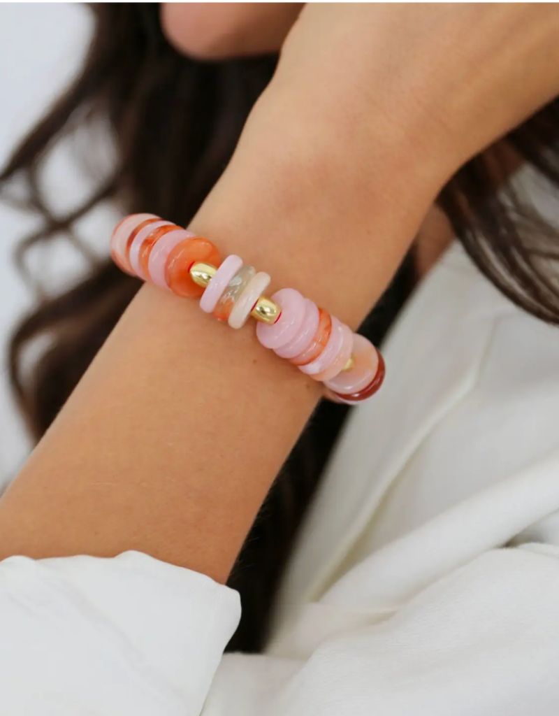 Peonies Capsule Bracelet Hair Tie